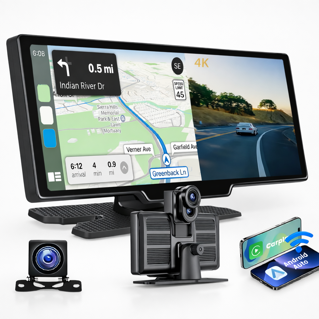 Écran CarPlay avec Caméra Embarquée